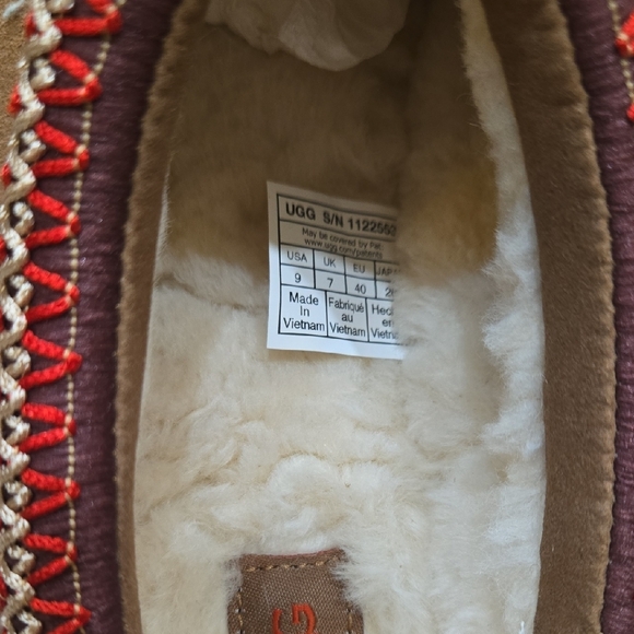 UGG Tan Suede Slip-On Loafers - Picture 3 of 10